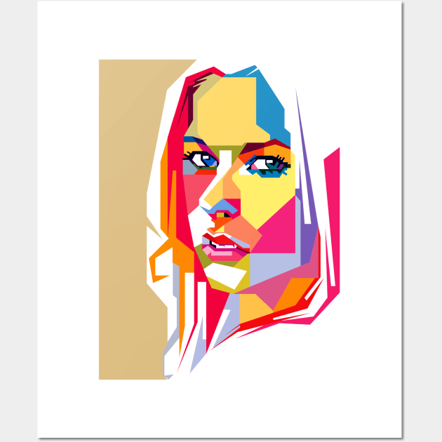 avril lavigne in pop art Wall Art by Mulyadi Walet